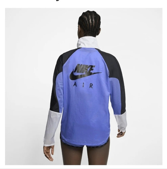 NIKE AIR size XS Moto Full-Zip Up Water Repel Running Jacket Sweater CJ1874-010 - Picture 3 of 16